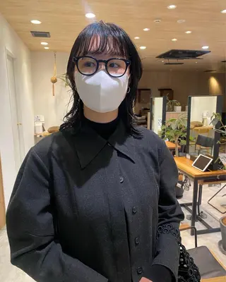 ミディアム カラー パーマ指名No1 /namiのヘアスタイル