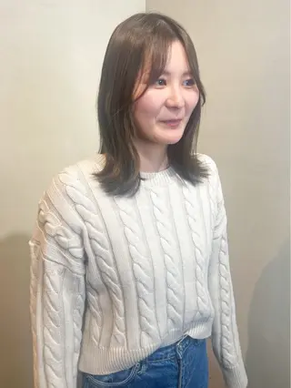 ミディアム カラー Aya/四条烏丸/ インナーカラーのヘアスタイル