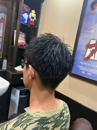 ショート メンズ EN  Barber shop 渋谷　青山通り本店所属・猪井 明のヘアスタイル