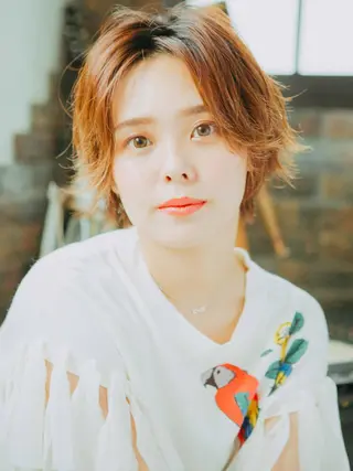 ショート カラー 池袋センターパート No.1 裕大のヘアスタイル