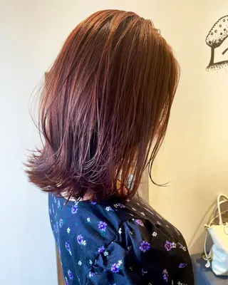 ミディアム カラー ヘアアレンジ 💐美しいショート× パーマ💐早坂駆留のヘアスタイル