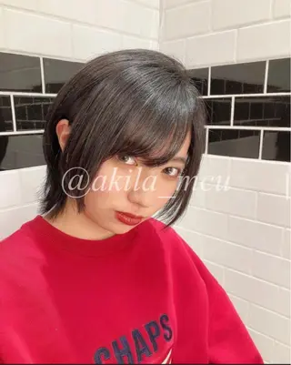 ショート カラー ヘアアレンジ エグチ アキラのヘアスタイル