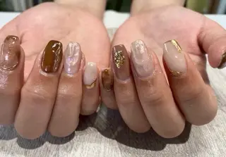 ネイル eye and nail ビジュゥ　石橋阪大前店所属・bijou石橋店 Mayukoのネイルデザイン
