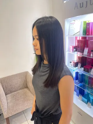 ロング Ash国立店 池田勇一”のヘアスタイル