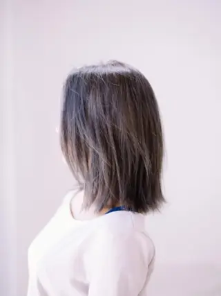 ミディアム カラー パーマ amie 高崎 【アミ】のヘアスタイル