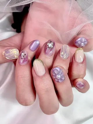 ネイル シェアサロンLei.g(レイジー)所属・3Dアートネイル💗 都築レナのネイルデザイン