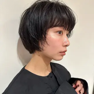 ショート カラー 縮毛矯正/ショート/ ボブ/石橋代智のヘアスタイル