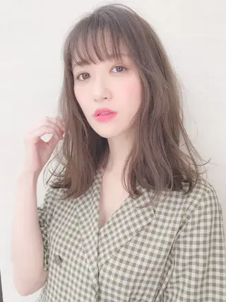 カラー セミロング 藤田 義剛のヘアスタイル
