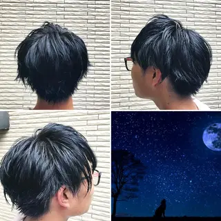 ショート カラー メンズ "PEPPU "所属・派手髪、ハイトーン ショートヘアShinのヘアスタイル