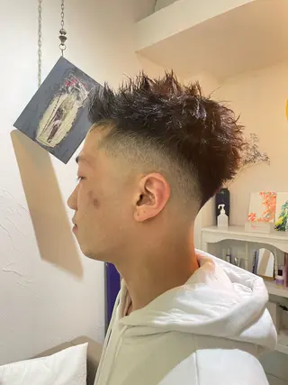 パーマ メンズ Men's hair salon First 中百舌鳥店所属・First なかもず 店 YUKIのヘアスタイル