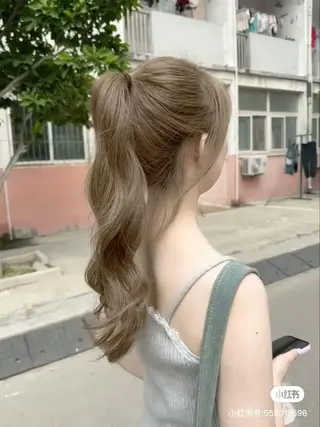 カラー 韓国風スタイル🪽 トレンドヘア🪽のヘアスタイル