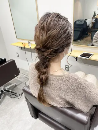 ヘアアレンジ セミロング 🫧【公式】 Lig.横浜🫧のヘアスタイル