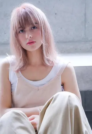 セミロング カラー hao所属・西山 頌太のヘアスタイル