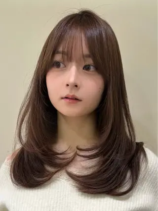 ロング カラー Sugar所属・レイヤーカット/大阪 /梅田/執印悠太のヘアスタイル