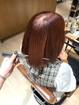 カラー 韓国ヘア/レイヤー/ 顔まわり足立遥奈のヘアスタイル