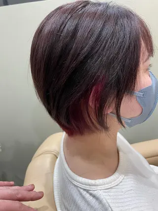 ショート カラー hair studio PEACE所属・寺本 早希のヘアスタイル