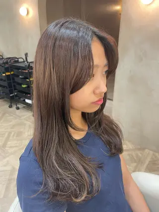 ロング 暖色/ミルクティー/ レイヤー/yuriaのヘアスタイル