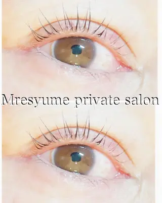 マツエク・マツパ Mresyume MAYUのマツエク・マツパデザイン