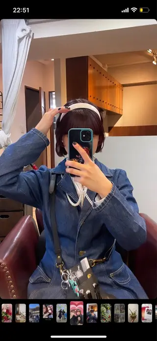 ミディアム ショート✂︎ ゆるパーマKANOのヘアスタイル