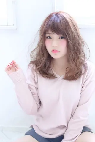 ショート ミディアム セミロング ロング カラー パーマ uno pulir所属・トップスタイリスト 永尾拓也のヘアスタイル