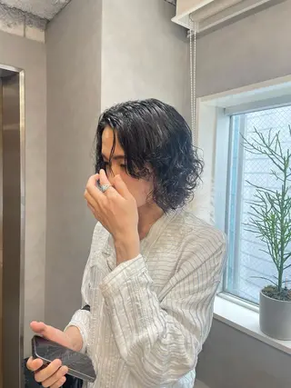 ミディアム カラー パーマ yui/ layer cutのヘアスタイル