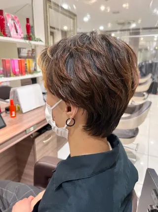 ショート メンズ ナチュラル暖色カラー 🤎 佐藤栞のヘアスタイル