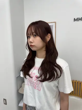 ロング 透明感カラー🫧⌇ 青🫐🩵のヘアスタイル