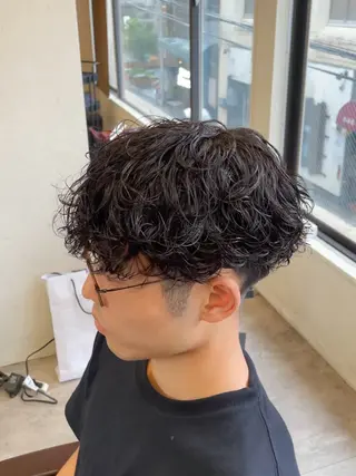 パーマ メンズ 🔵RIKU🟢 髪質改善/縮毛矯正のヘアスタイル