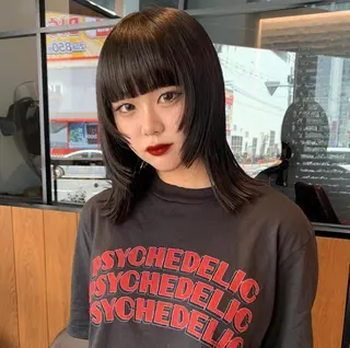 ミディアム 🤍aimi🤍 ウルフ/韓国ヘアのヘアスタイル