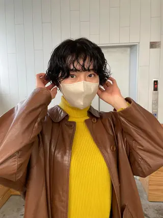 ショート パーマ Kouta/似合わせ /パーマ/カラーのヘアスタイル