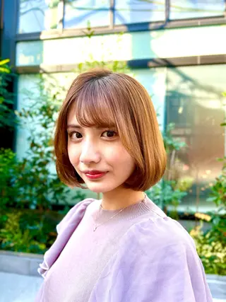 ショート カラー 巻ける縮毛矯正🌸 勝倉　麗のヘアスタイル