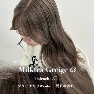 カラー 透ける透明感カラー 🤍anju🎀のヘアスタイル