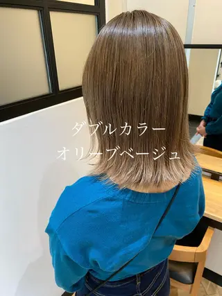 ミディアム カラー ﾊｲﾄｰﾝ/ｶﾗｰ/ 用賀/稲若健太郎のヘアスタイル