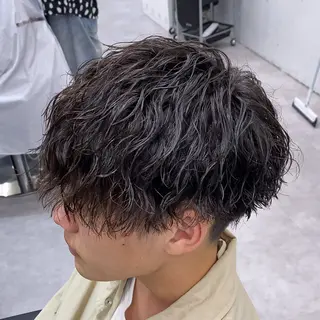 ショート パーマ メンズ メンズ特化LIBER 石川玲央のヘアスタイル