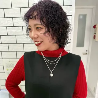 ミディアム パーマ -LOMARLIE- YUKIのヘアスタイル