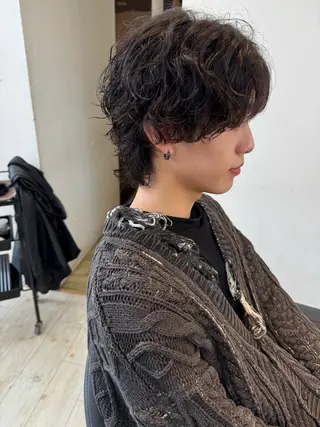 パーマ メンズ 縮毛矯正/カット/ 韓国ヘア/蛯原🍤のヘアスタイル