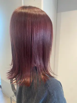 セミロング カラー ミユウ👗🎀 /カラーリスト/ボブのヘアスタイル