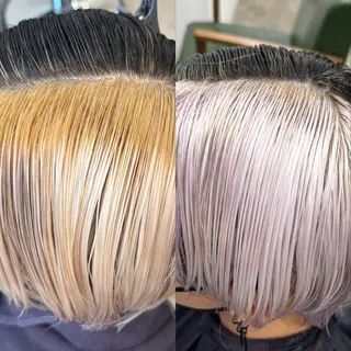 ショート カラー メンズ ハイトーン/ペール カラー/めい🎀のヘアスタイル