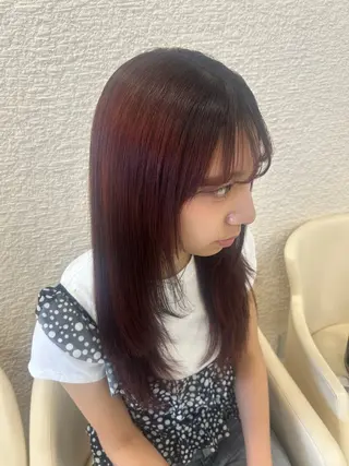 セミロング 透明感カラー／スパ 🫧yuiのヘアスタイル