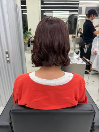 ショート パーマ ボブコテ巻き風 パーマのヘアスタイル