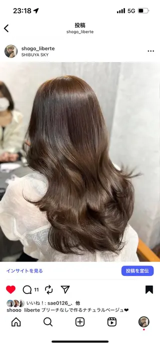 ロング カラー ヘアアレンジ レイヤー/韓国ヘア 💕田中将吾のヘアスタイル
