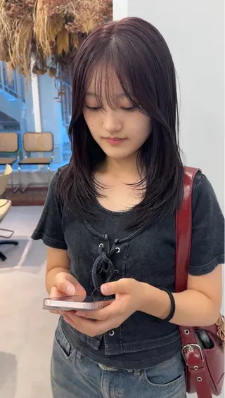 ミディアム 田中 叶太のヘアスタイル