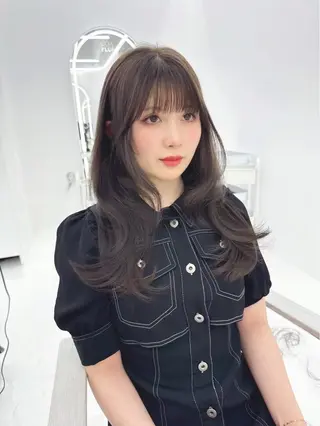 ロング ヘアアレンジ COAPLUS立川所属・前髪/顔周り 透明感カラーとどさんのヘアスタイル