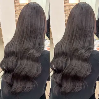 ロング カラー シールエクステ🎀 羽エクステ🌙しぇるのヘアスタイル