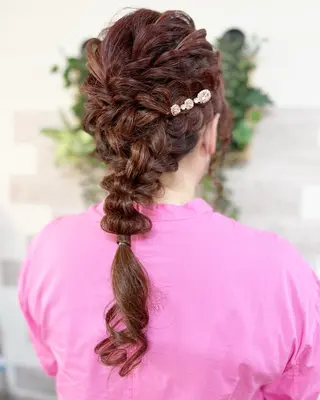 ロング ヘアアレンジ ヘアメ/着付け 清水玲歌のヘアスタイル