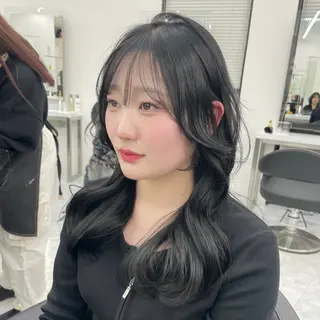 セミロング MOE 福岡韓国ヘア✧︎のヘアスタイル