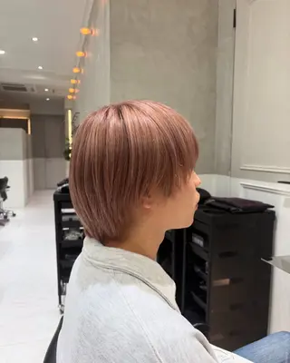 カラー メンズ 似合わせボブカット 💎モエのヘアスタイル