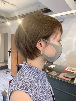 ショート カラー GO TODAY  SHAIR SALON 梅田NU茶屋町店所属・田中成美/レイヤー カット/透明感カラーのヘアスタイル