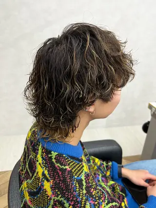 ミディアム パーマ メンズ 🪐メンズ特化 ヤマクラ タイキのヘアスタイル