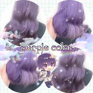 ミディアム カラー ヘアアレンジ 💕上野美容師☁ ブリーチ💖サワのヘアスタイル